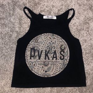 Black tank top, small, surf tank top